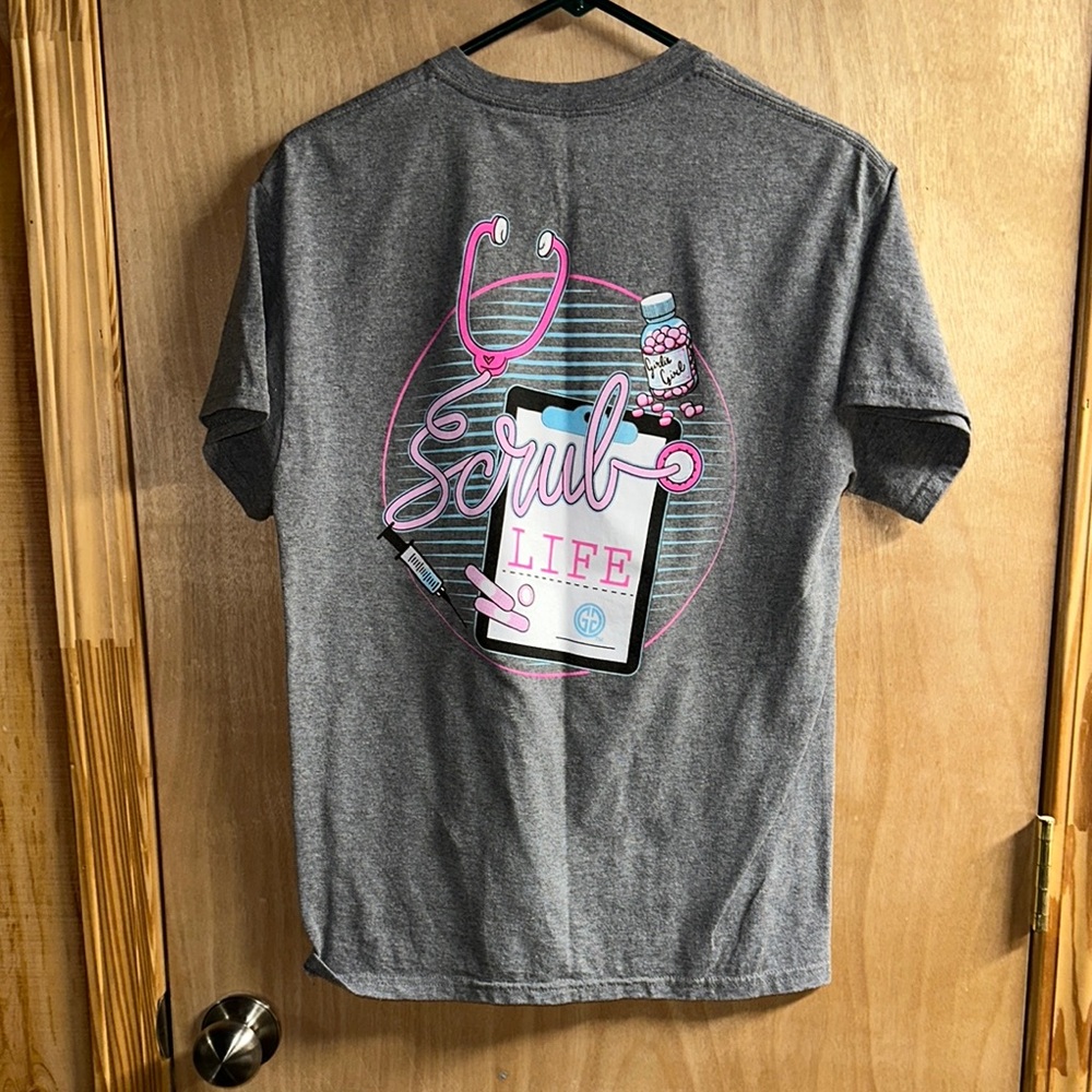 Gray 'Scrub Life' Graphic T-Shirt